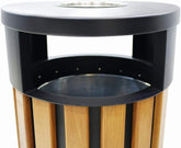 Olmecs Wooden Outdoor Ashtray Bin 40L